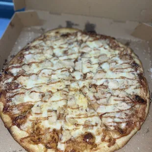 a pizza in a box