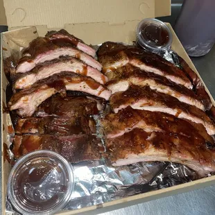 a box of ribs