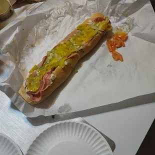 16 inch cooked salami and cheese sub