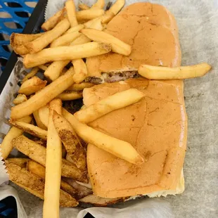 Havana sandwich and crispy fries