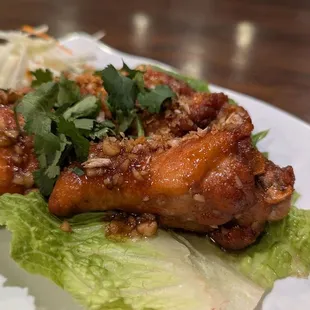 Garlic wings -- good, if a bit salty.