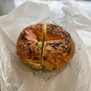 Cheese bagel!