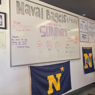 Today's Welcome Board for Father's Day Sunday. Came in after my trip, and it was bustling! #GONAVY.