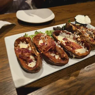 Loaded potato skins