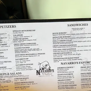 Menu 1