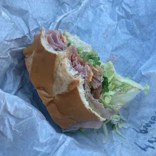 Ham and Avocado Sandwich