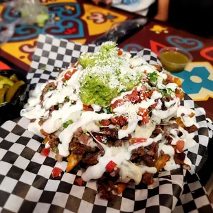 Super fries with asada