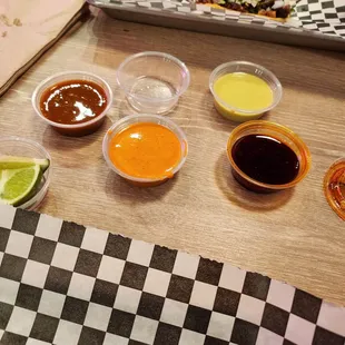 Salsas  Beware of the red one