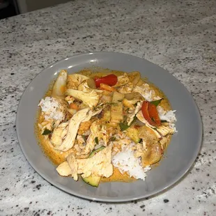 a plate of food
