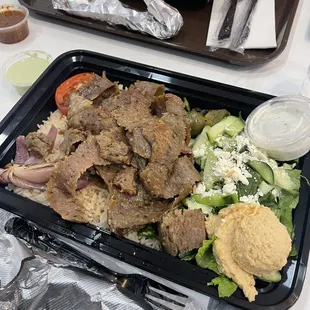 Seasoned Beef Gyro Plate