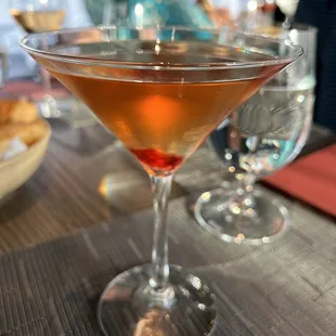 Rose on the bottom martini- so good!