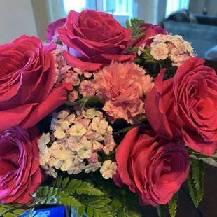 Roses 2 days after delivery.