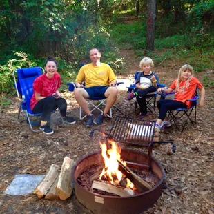 Family bonfire