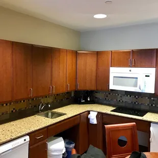 Full kitchen in the junior suite.