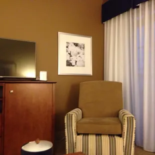 Living room in the family suite