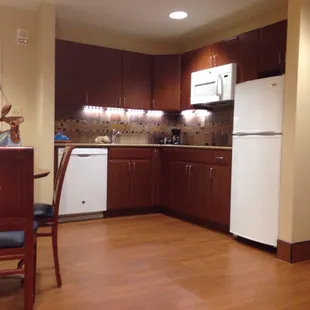 Kitchen in the family suite