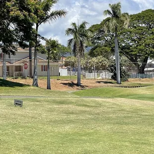 Hole 10 par 5 | 2nd shot landed by cart sign. About 45 yards to green.