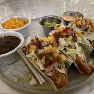 Salmon tacos
