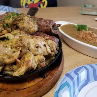 Sizzling hot kebab ans beef haleem