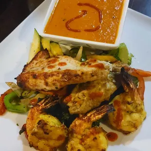 Chicken &amp; Shrimp Zafrani