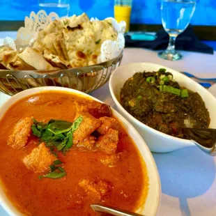 Chicken Tikka Masala. Heat level 3 Palak Paneer. Heat level 3