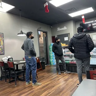 Front service counter for take away