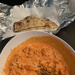 Garlic Nann and Butter chicken