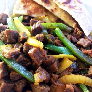 Up close &amp; personal of Beef Suqar w/ Jabati