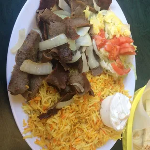 Gyro platter.