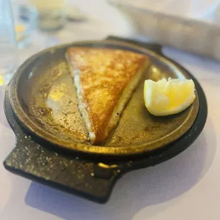 Flaming Saganaki