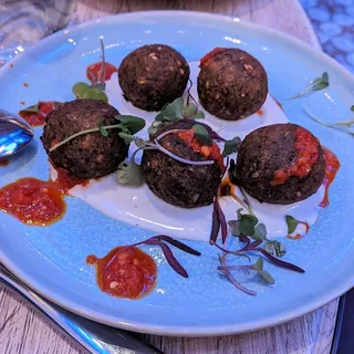 Green Chick Pea Falafel   Lunch