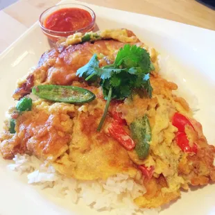 Naya Omelette over rice