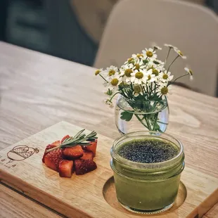 Matcha creme brulee! Great flavor!