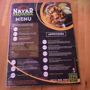 Menu!
