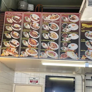 Menu with pictures