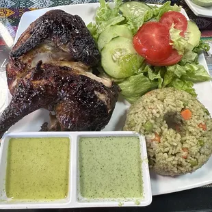 1/2 Peruvian chicken