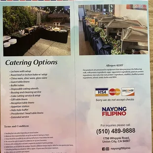 Current menu and pricing 02/25/23