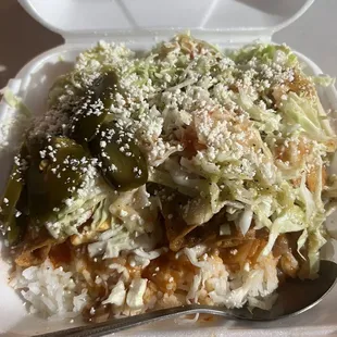 Chicken crispy Tacos and morisqueta the best