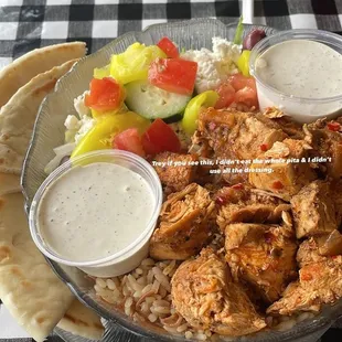 Traditional Bowl - Spicy Chicken Greek Salad