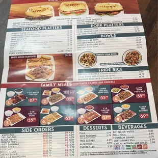 menu, donuts