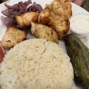Chicken Kabob Plate
