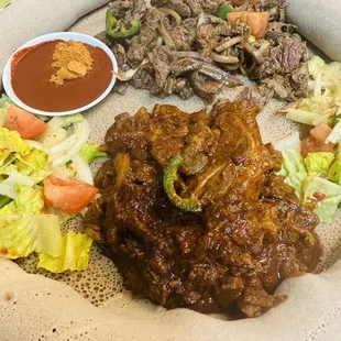 Awaze Lamb ribs and tender tibs