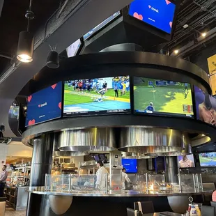tvs on the wall