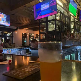 a glass of beer