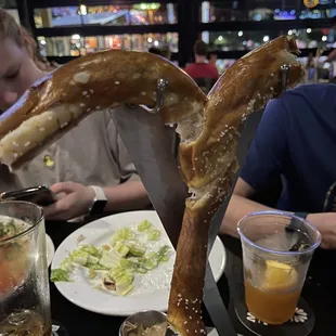 Giant pretzel