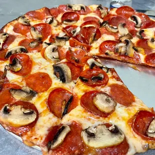 Pepperoni &amp; mushrooms