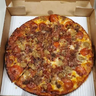 tons of toppings.