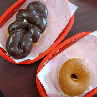 two different types of donuts