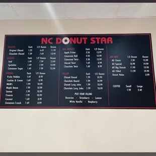 Outdated menu