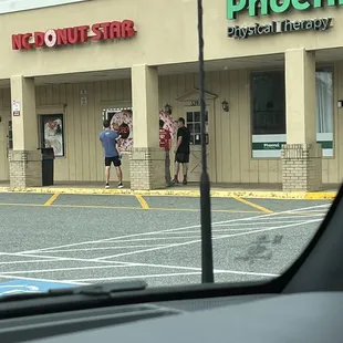 outside